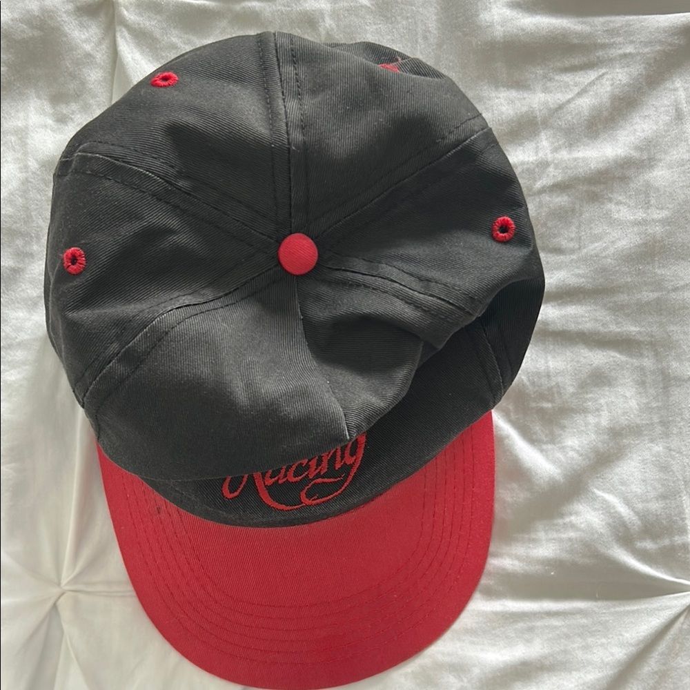 Vintage Cameo Shell Racing Checkered Snapback Trucker Hat One Size Fits All - Picture 6 of 7